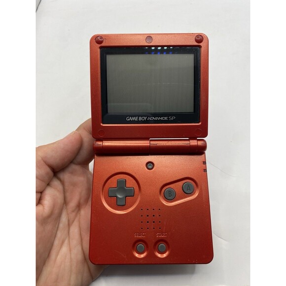 Nintendo GameBoy Advance SP Red AGS-001 Handheld W Charger GBA SP retro Console - Picture 1 of 5